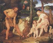 Johann anton ramboux Adam and Eve after Expulsion from Eden (mk45) oil painting reproduction